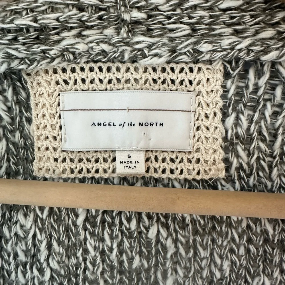 Anthropologie Angel Of The North Women’s S Mori Marled Grey Knit Cardigan - Picture 3 of 6
